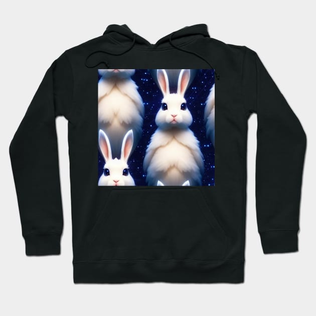 Just a Space Bunnies 2 Hoodie by Dmytro